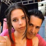 Violeta alături de tatăl ei, Ștefan Bănică Jr