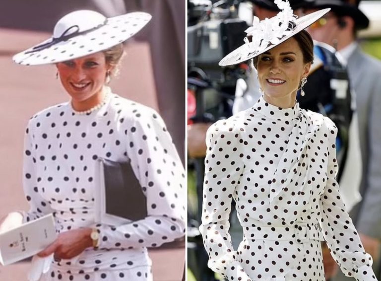 Kate Middleton, apariție spectaculoasă într-o rochie aproape identică cu cea a lui Lady Diana. Cum a fost surprinsă în public