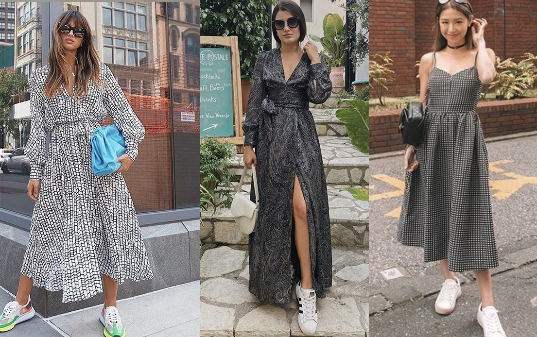 Rochii de vară de zi care merg cu adidași