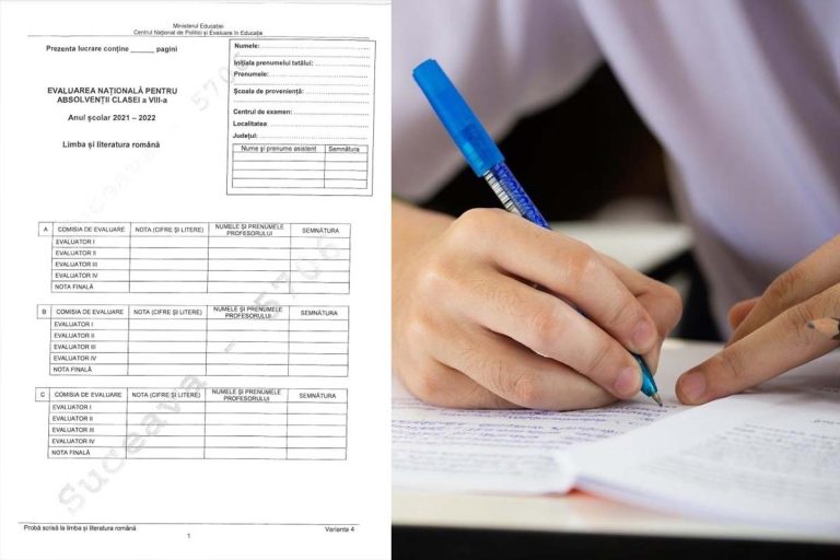 Barem corectare Evaluarea Națională 2022 la Limba Română. Ce punctaj s-a acordat pentru fiecare subiect în parte