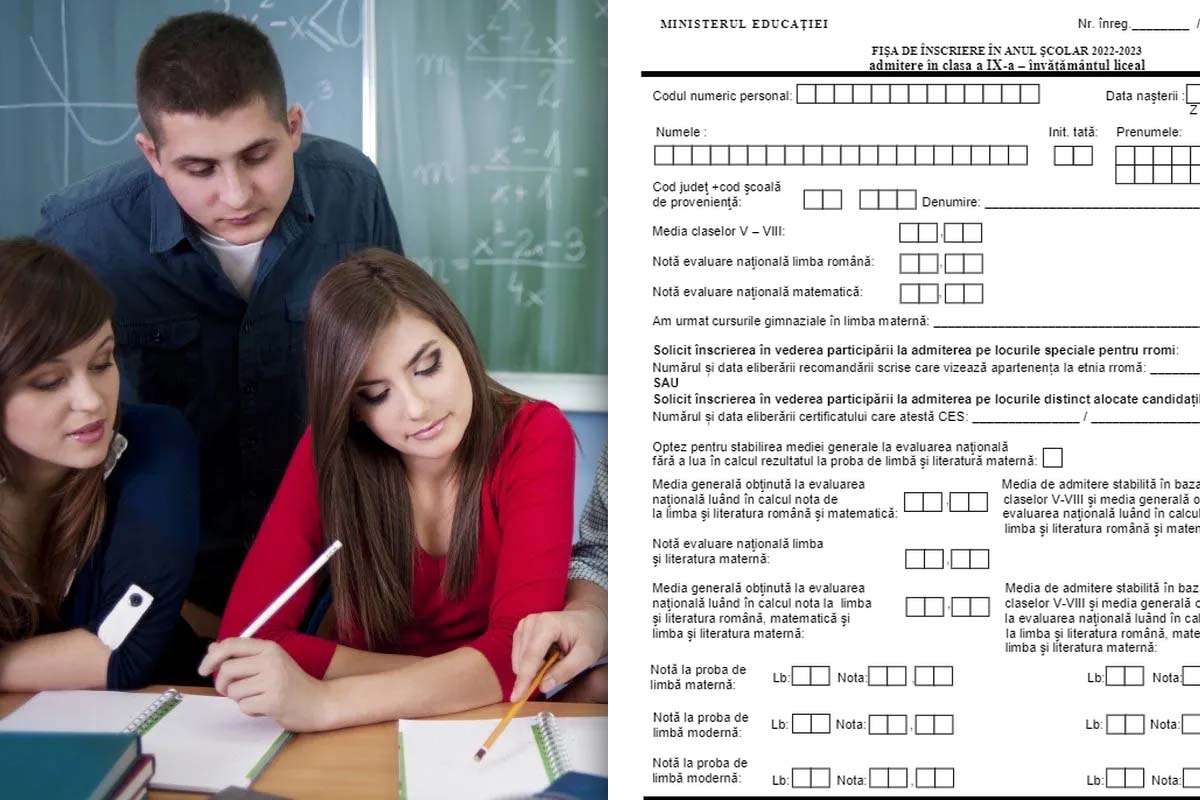 Cum se completează cererea de înscriere la liceu