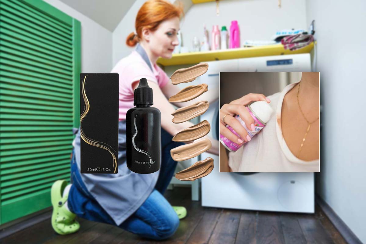 cu ce se curata fondul de ten de pe haine