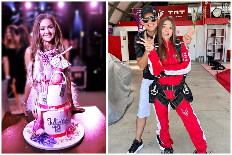 Iuliana Beregoi a împlinit 18 ani. Și-a început viața de adult cu un salt cu parașuta și cu o mașină de 90.000 de euro. Exclusiv și imagini de la petrecere