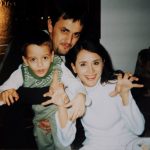 Marian cu fiul și cu Mădălina Manole