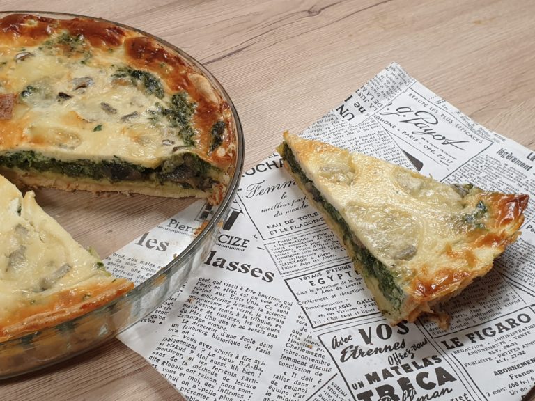 Tartă cu spanac și gorgonzola. Rețetă explicată pas cu pas