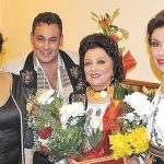 Maria Ciobanu și cei trei copii ai ei