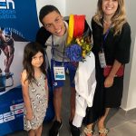 Amalia Enache, fiica ei și David Popovici