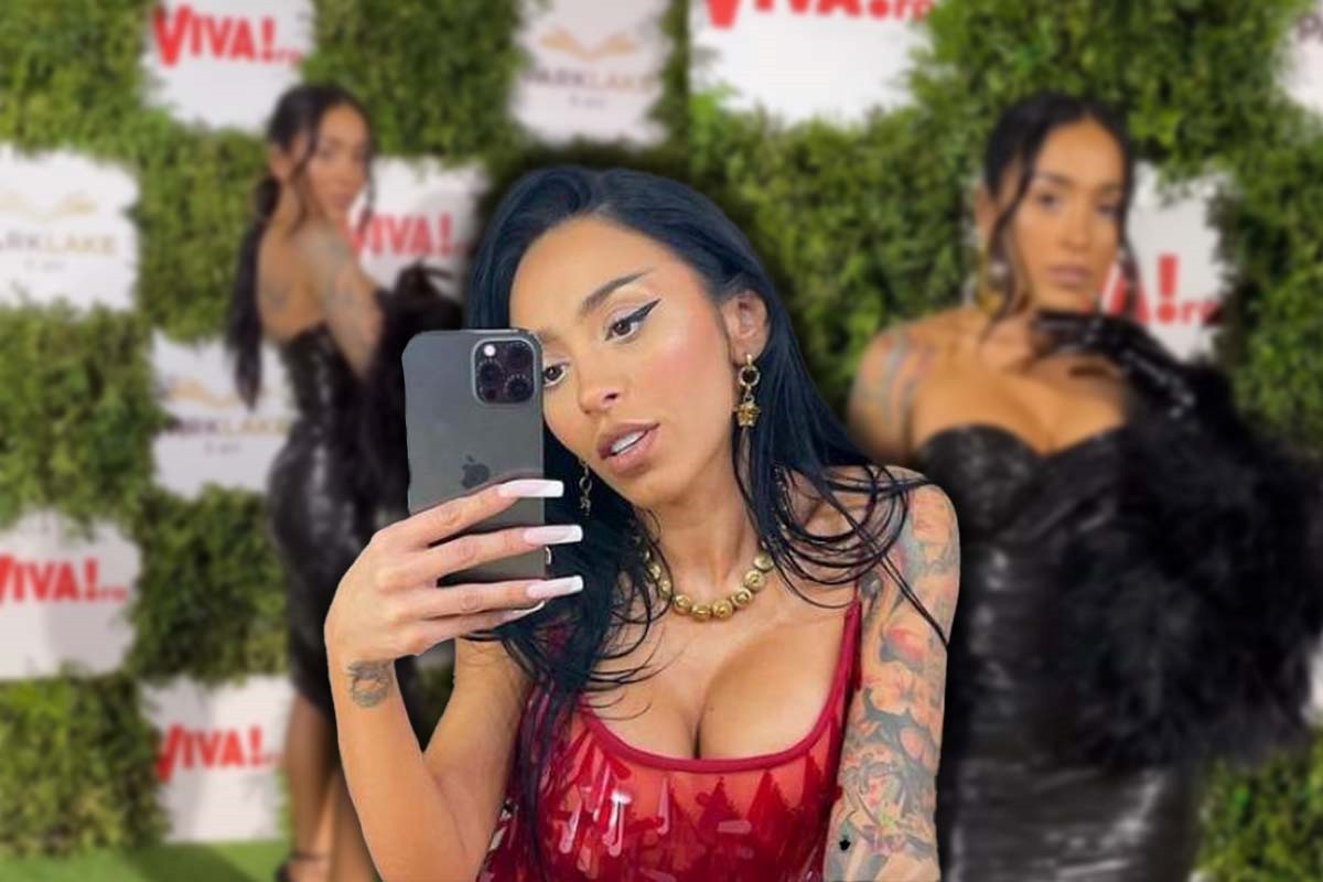 Ruby, virală cu rochia din folie alimentară