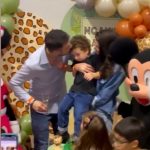 Cristina Ich și Alex Pițurcă, la aniversarea fiului lor