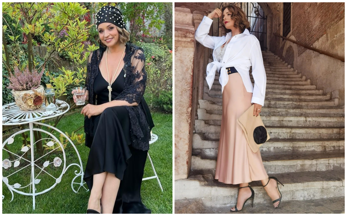 Andreea Marin poarta si acum rochiile mamei sale