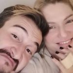 Cristina Cioran și Alex Dobrescu, tatăl fetiței ei