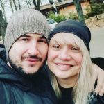 Cristina Cioran și Alex Dobrescu, tatăl fetiței ei