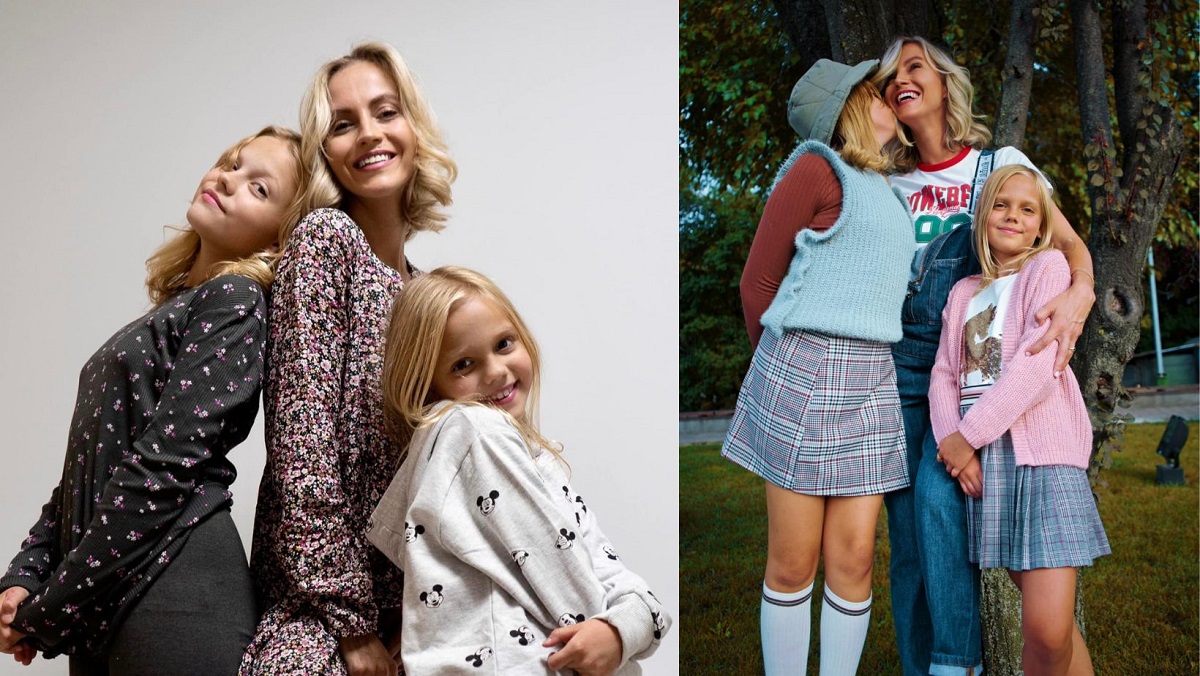 Andreea Perju și fiicele