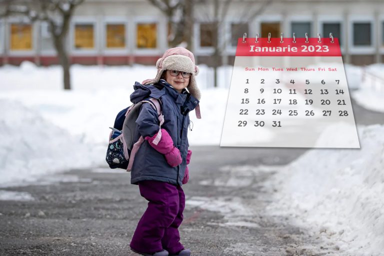 Când încep copiii școala în ianuarie 2023. Câte vacanțe mai au elevii până la sfârșitul anului școlar