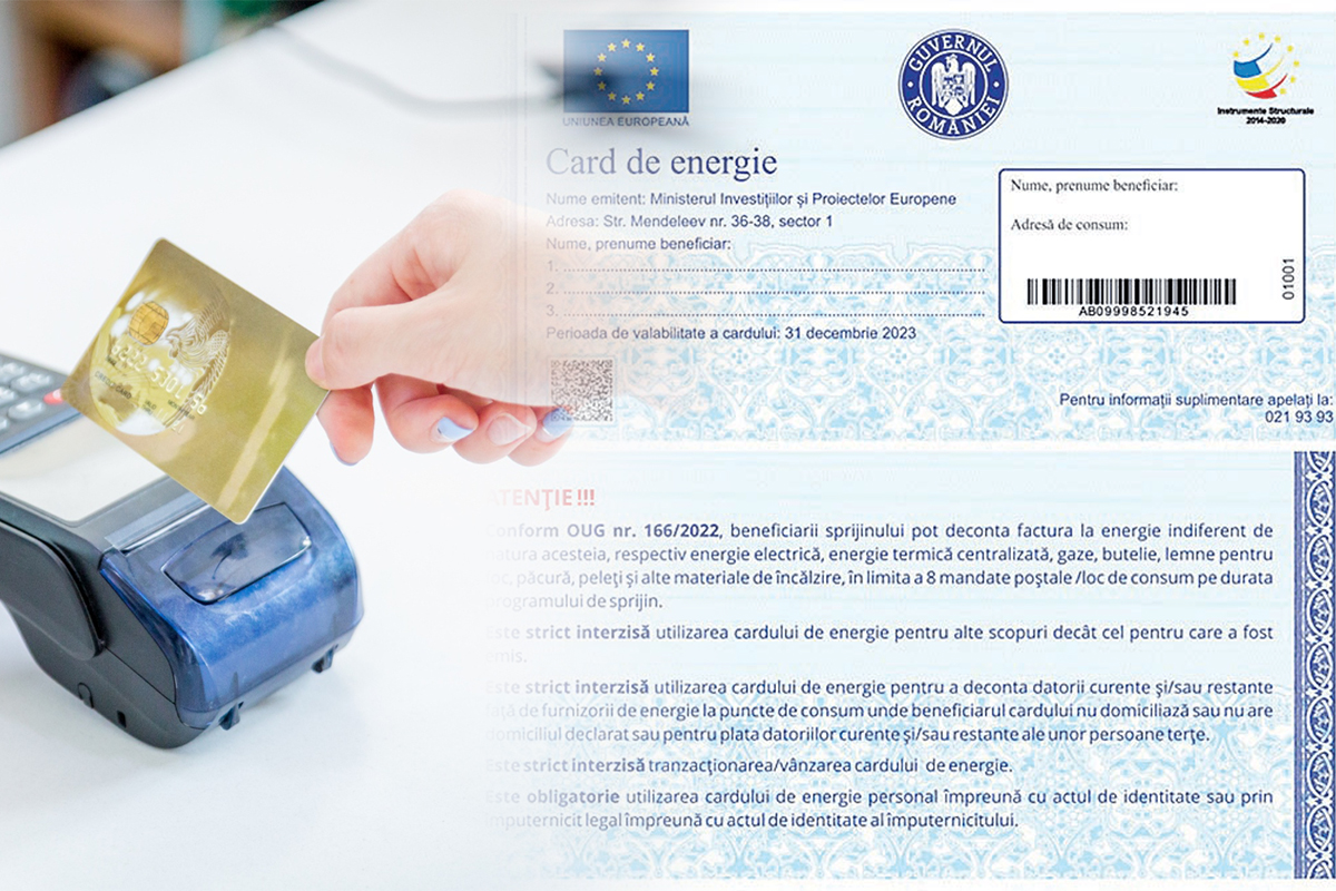 Cum se face plata facturilor cu cardul de energie