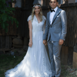 Laura Cosoi și soțul ei, din ziua nunții