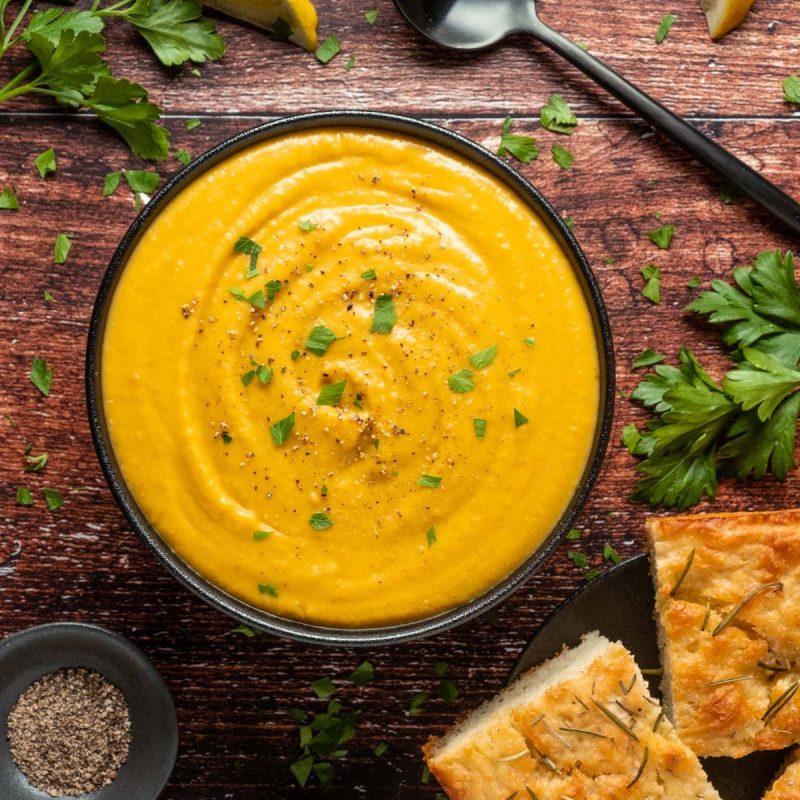 Supă cremă de linte- de post