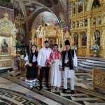 Adriana Bahmuțeanu și George Restivan, în ziua nunții