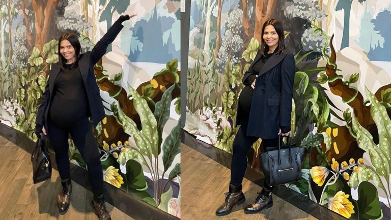 Andreea Popescu a născut: “Pot bucuroasă să îmi țin cea de-a treia minune în brațe”. Fosta dansatoare a Deliei a fost nevoită să facă cezariană de urgență