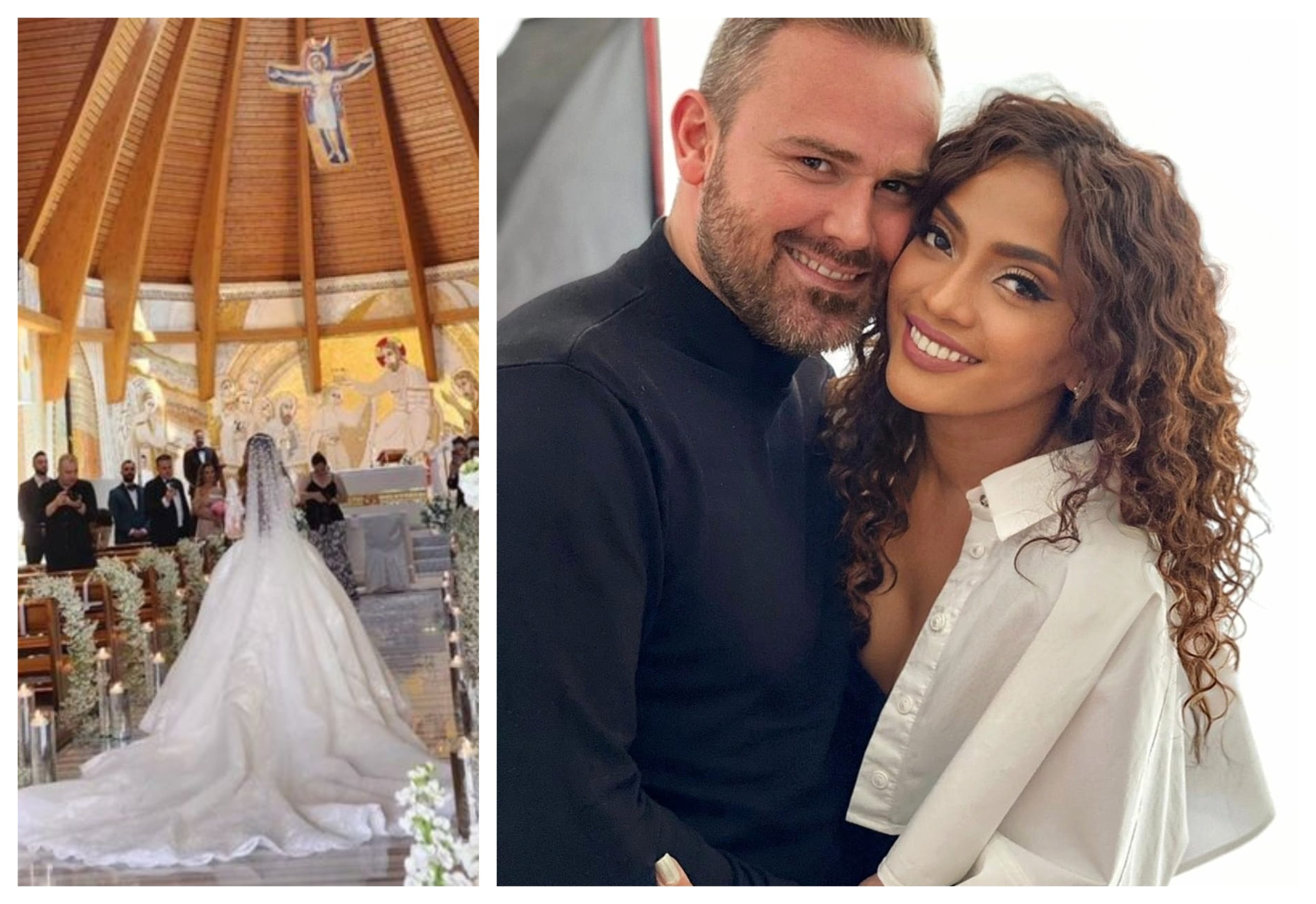 Bella Santiago, o mireasă fabuloasă. Cum și-a făcut intrarea în biserică