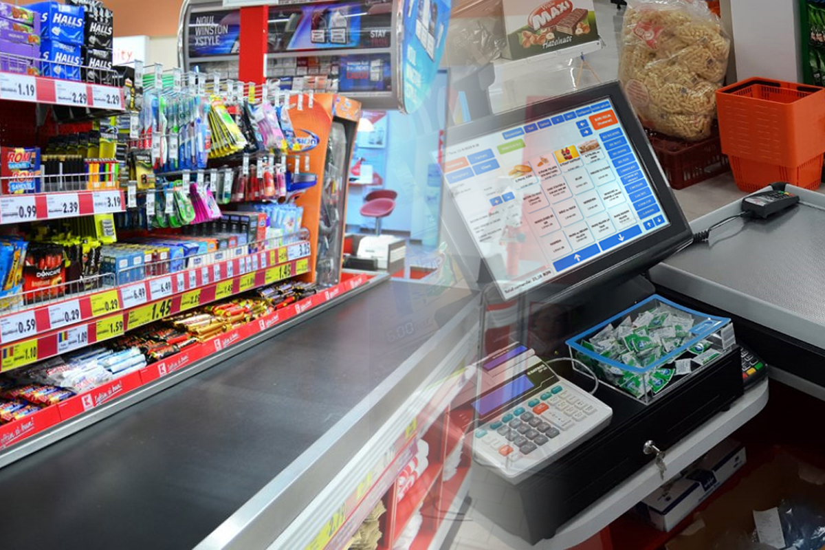 gumă de mestecat și baterii la casele de marcat