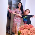 Andreea Mantea și fiul ei