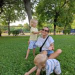 Flavia Mihășan și familia sa