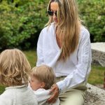 Flavia Mihășan și familia sa