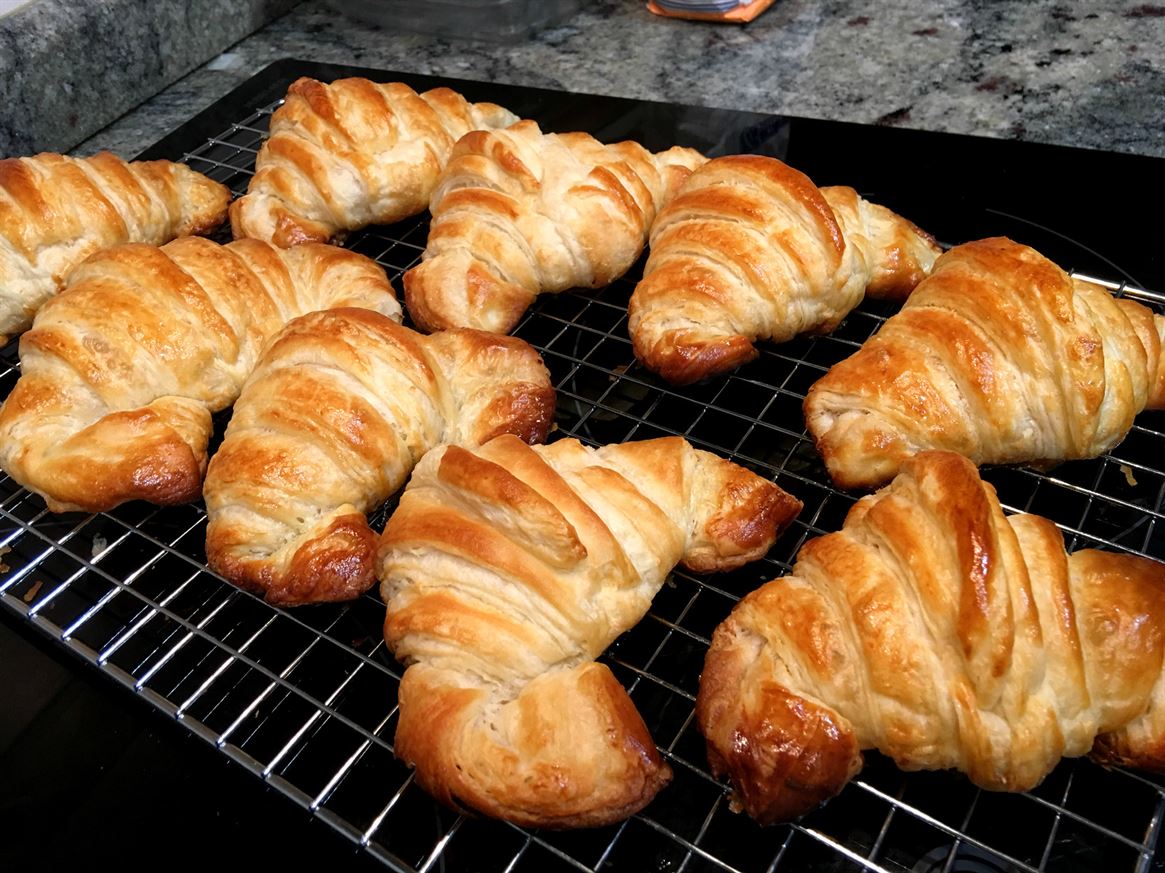 Rețeta de croissant cu unt de casă