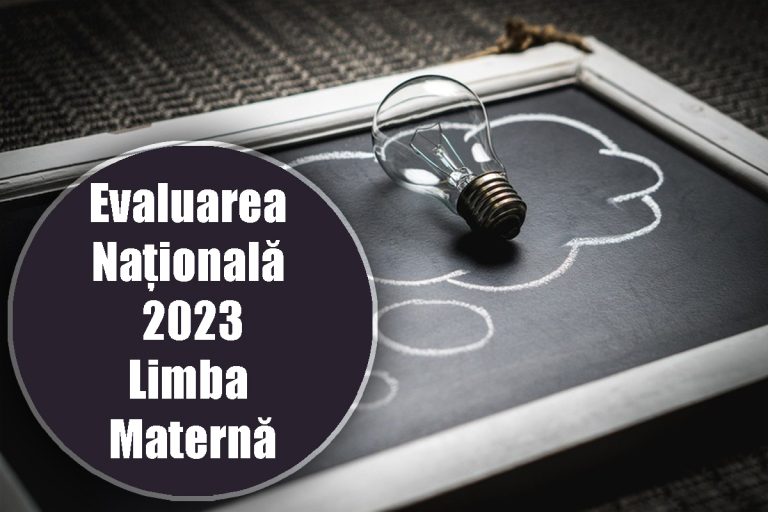 Rezolvare subiecte Evaluarea Națională 2023 la limba maternă. Barem de corectare