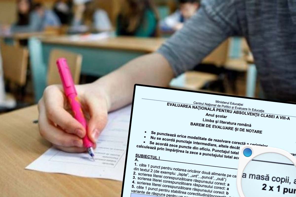 Rezolvare subiecte Evaluarea Națională 2023 la limba română. Bareme de corectare și răspunsurile corecte