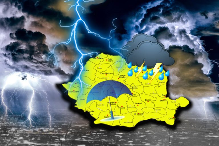 Anunț important de la ANM. Cod galben de fenomene meteo periculoase. Zonele vizate