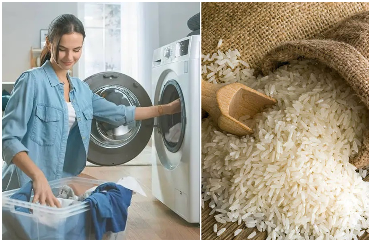 Ce se întâmplă de fapt dacă pui orez în mașina de spălat. Trucul neobișnuit care te scapă de o mare problemă