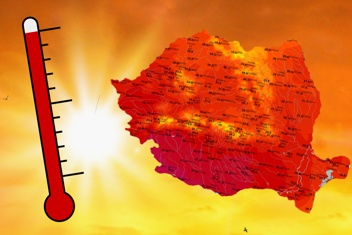 Cod roșu în România. Alertă ANM două fenomene meteo extreme. Ce se întâmplă cu vremea începând de marți