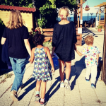 Dana Nalbaru si copiii ei