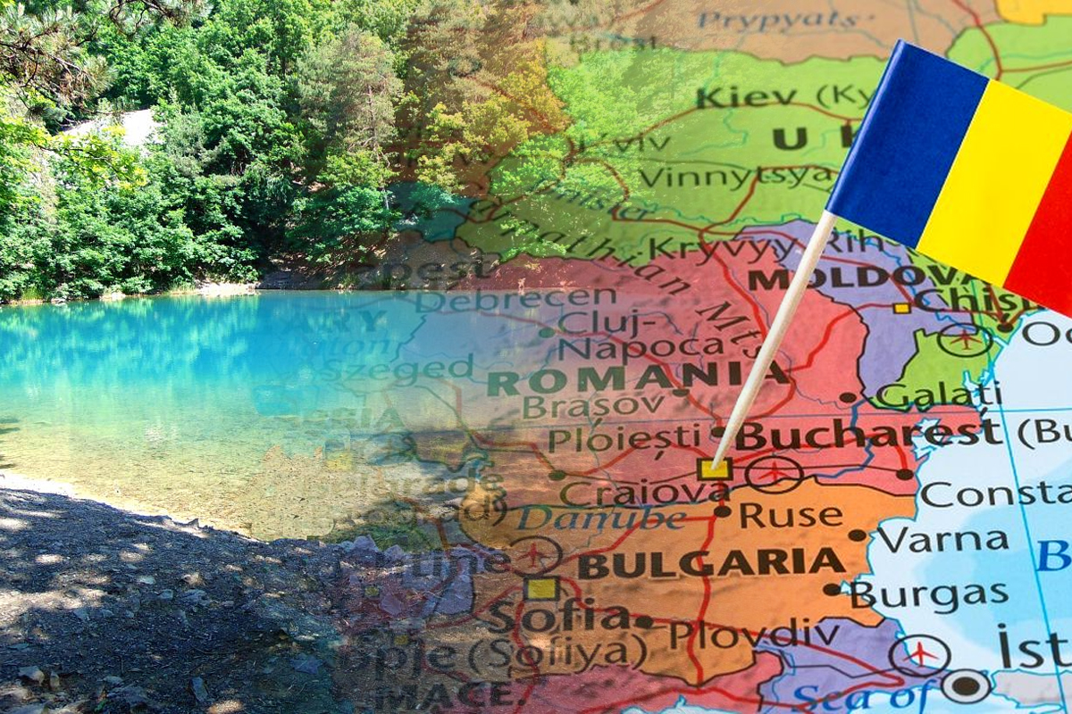 Lacul din România care își schimbă culoarea