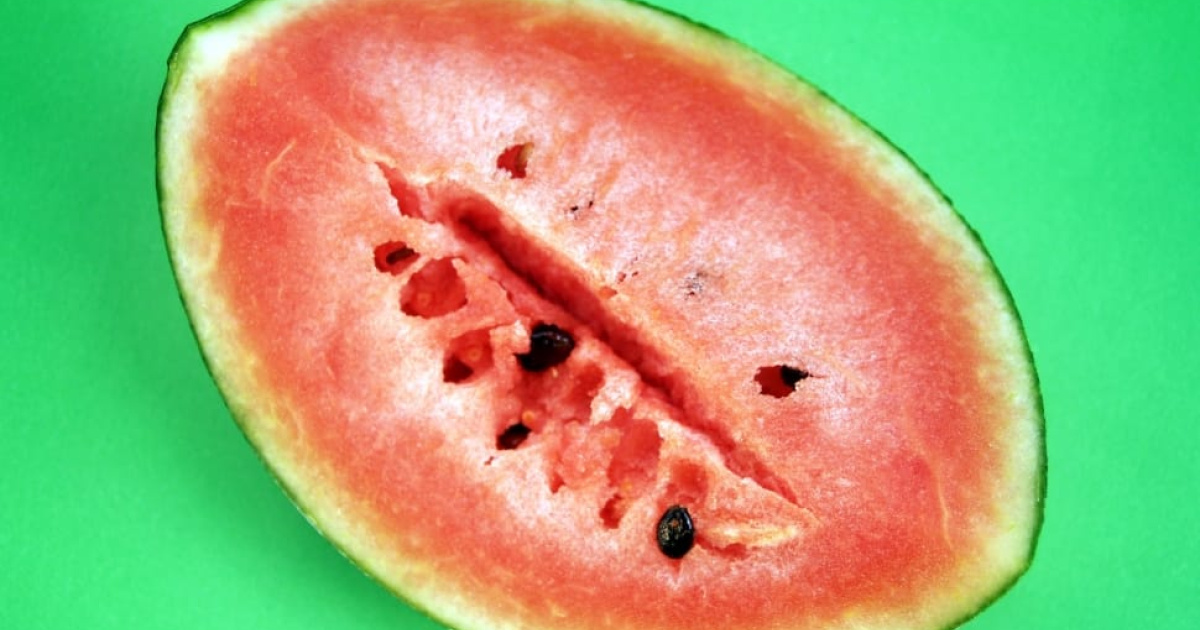 Semne că pepenele este injectat