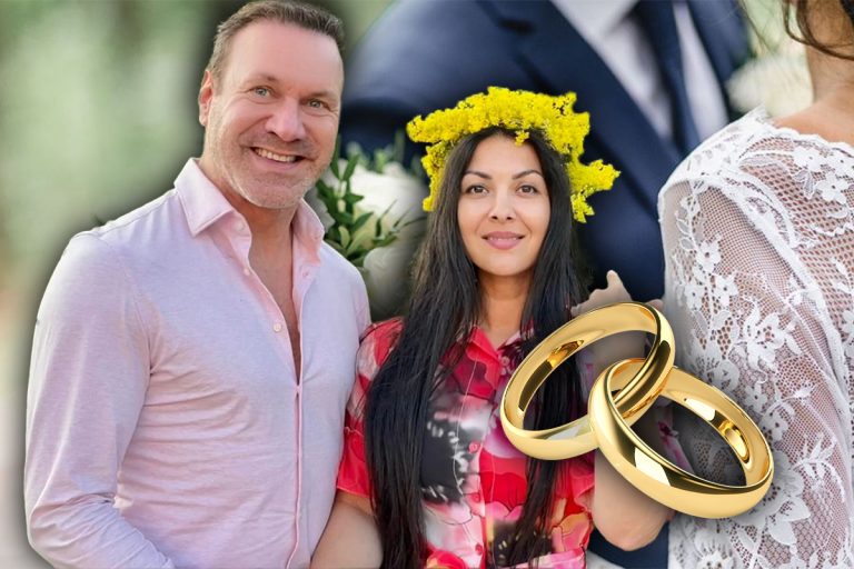 Imagini de la nunta lui Alin Oprea cu Medana. De ce au avut parte mirii în ziua evenimentului: “E semn bun”