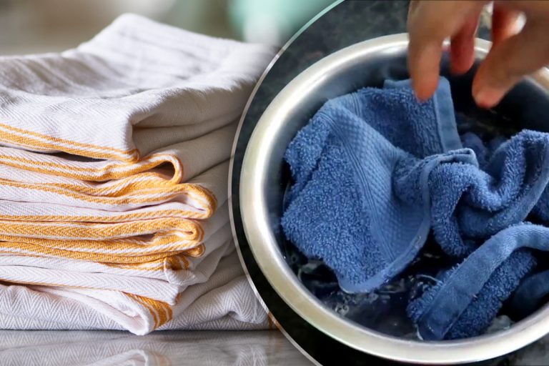 În ce să înmoi prosoapele de bucătărie murdare, înainte de a le spăla la mașină. Metoda bunicii care scoate petele și mirosul urât