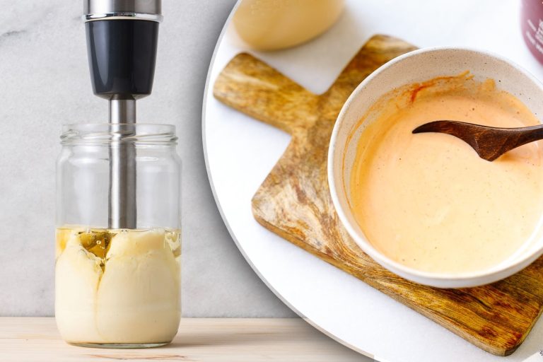 Maioneză rapidă la blender. Cât ulei se adaugă și de ce ingrediente mai ai nevoie pentru a ieși perfectă
