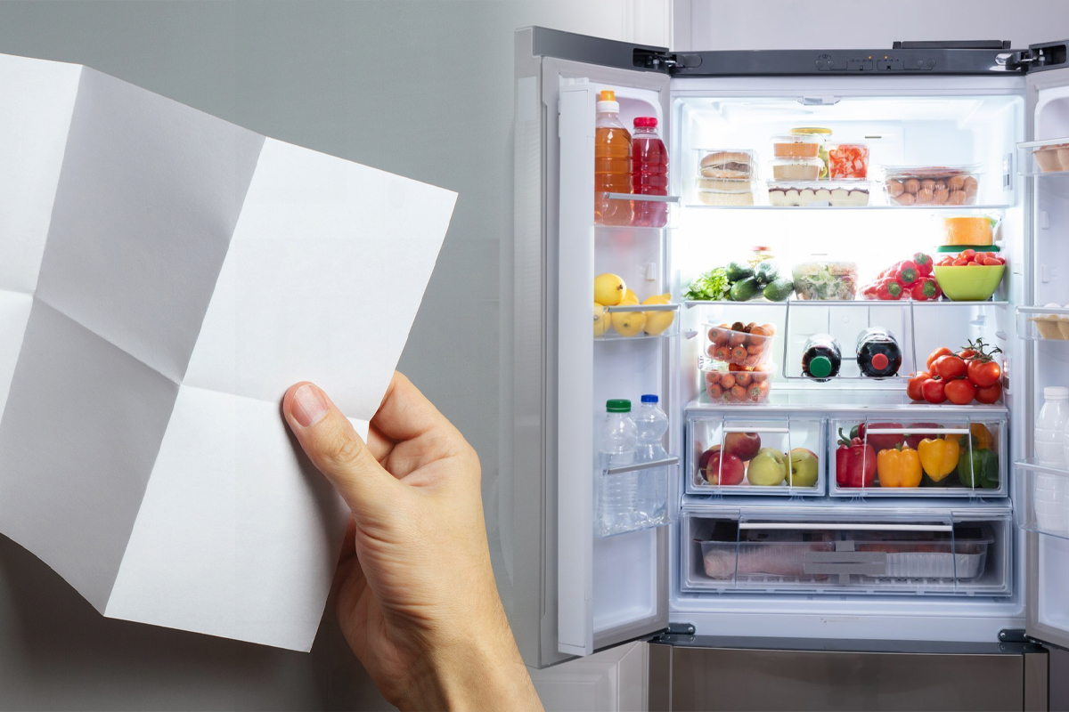 De ce să pui o hârtie în ușa frigiderului
