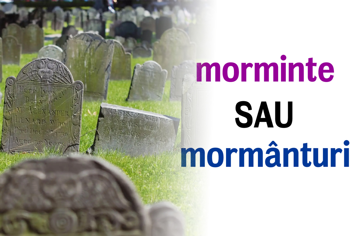Care este pluralul cuvantului mormant
