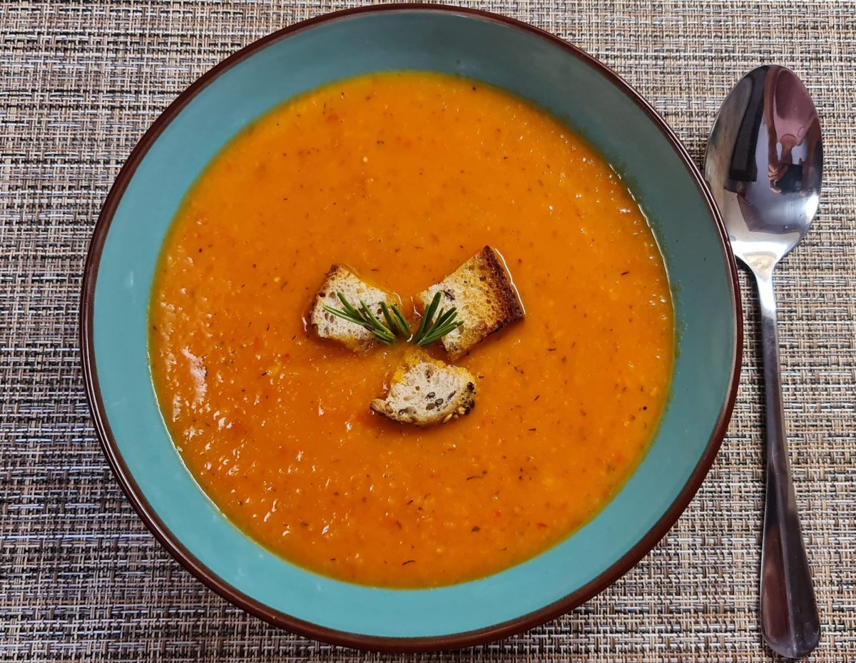 Supă cremă de legume coapte