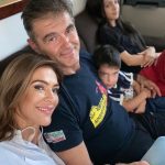 Roxana Ciuhulescu, alături de actualul soț și copii