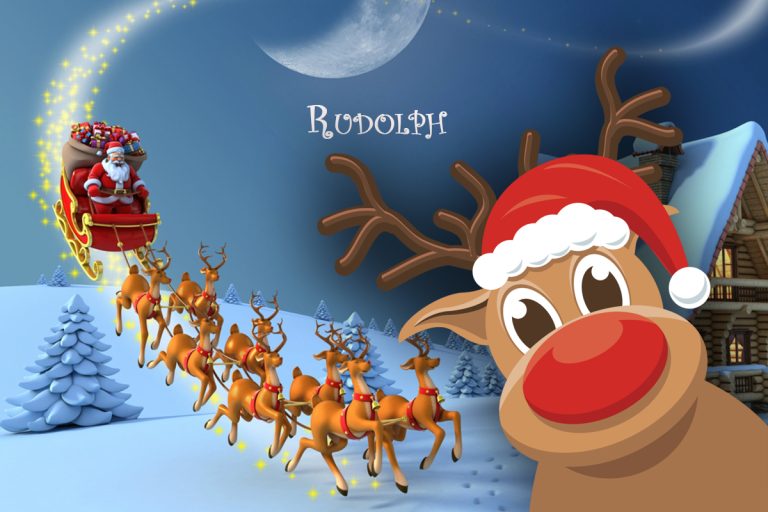 Cum îi cheamă pe renii lui Moș Crăciun. Cel mai cunoscut e Rudolph, dar pe ceilalți?