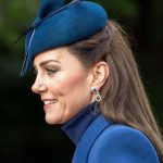 Kate Middleton, superba la slujba de Craciun intr-un palton albastru
