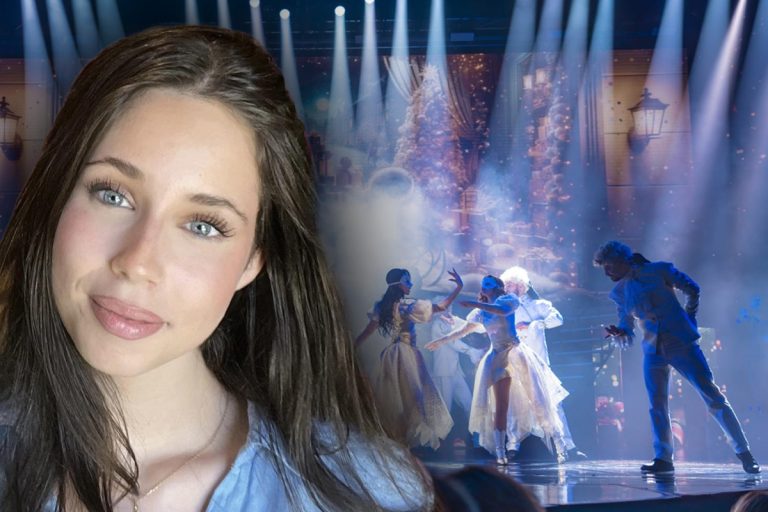 Violeta Bănică, pentru prima oară în faţa unui public. Fiica Andreei Marin este de o frumusețe răpitoare: “Recunosc că am emoţii”