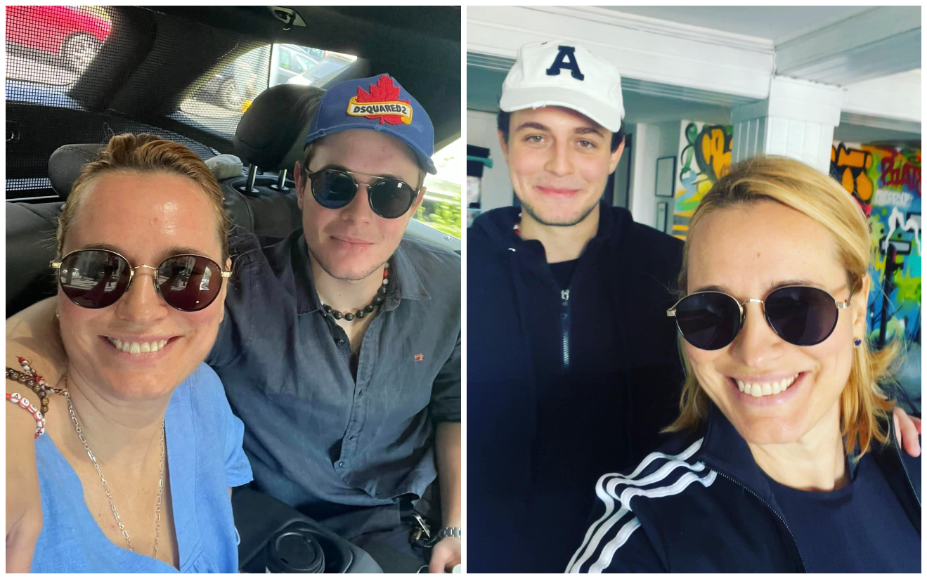 Andreea Esca, bătaie în zăpadă cu fiul ei, Aris Eram. Rar o vezi așa de fericită, imagini senzaționale