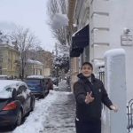 Andreea Esca, bătaie în zăpadă cu fiul ei, Aris Eram. Rar o vezi așa de fericită, imagini senzaționale
