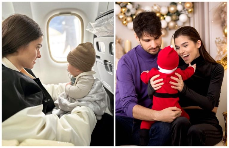 Ipostază emoționantă cu Theo Rose, s-a filmat când îi cântă copilului ei. Cum a reacționat Sasha: “Hai, mami”